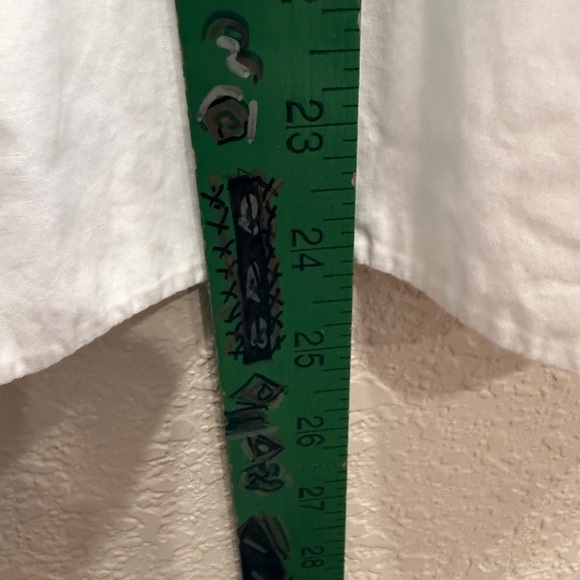 Uterque Women’s White Cotton Ruffle Normcore Top sz M - Picture 12 of 12